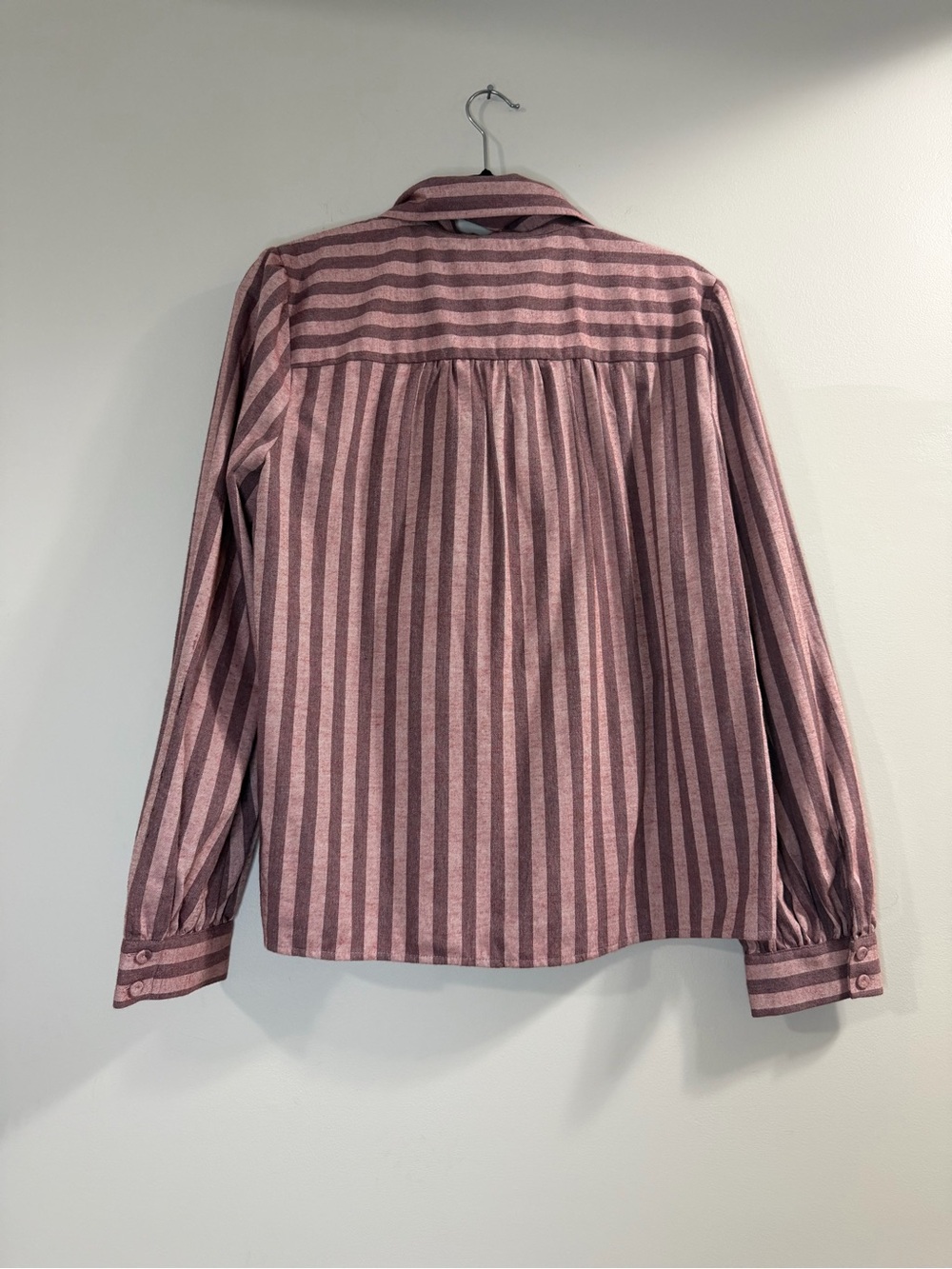 Tuckernuck Mauve Stripe Brianna Bow Blouse - Picture 2 of 5